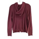 Monrow Supersoft Zip Up Hoody Womens M Maroon Red Hoodie Sweatshirt Full Zip Size M Photo 7