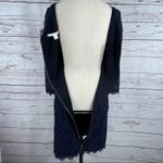 Diane Von Furstenberg  Zarita Mini Dress Lace Overlay 3/4 Sleeves Scalloped Hem Photo 9