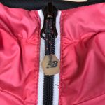 New Balance Women’s Pink Gray Windbreaker Hooded Zip-Up Jacket Photo 3