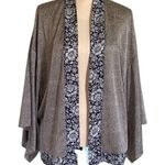 Kimchi Blue /URBAN OUTFITTERS grey and blue soft and silky short kimono. XS. EUC Photo 0
