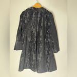 Eileen Fisher  Black Velvety Open Front Collared 3/4 Sleeve Jacket Sz Small‎ Photo 1