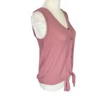 Pink Rose women's size small soft pink pullover tie front sleeveless tank top Photo 1
