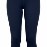 Athleta Womens Chaturanga Crop Yoga Pants Size M Black Nylon Stretch Photo 0