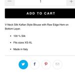 Gigi Moda Diana silk top $105 fits XS Photo 2