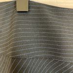 EXPRESS  Design Studio Navy Blue / Blue Pinstripe A Line Midi Skirt Size 6 Photo 3