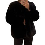 Lulus faux fur dress coat like new Black Size L Photo 2