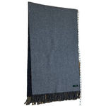 Ralph Lauren Gray fringed scarf 66x20 inches Photo 7