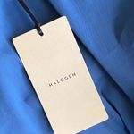 Halogen NWT- Beautiful blue tie front blouse, 3/4 sleeves, back zipper, has stretch, brand new, size xs Photo 8