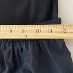 VTG LL Bean Black Stripe One Piece Swimsuit Modest Sporty Attached Shorts USA 8 Photo 7