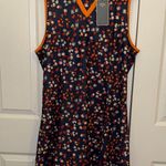 Callaway  Navy Floral Top with Orange Trim golf dress NWT XL Photo 3