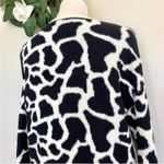 Loft NWT Animal Spotted V-Neck Fuzzy Sweater S Photo 4