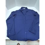 EXPRESS Blue Portofino Button Down Shirt Size S Photo 2