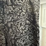 Chico's Chico’s Elegant Black and Silver Patterned Crop Ankle Pants EUC Photo 2