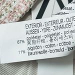 ZARA Tweed Cropped Top Pink Cream Gold Size Medium Photo 4