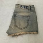 PINK - Victoria's Secret PINK Victoria’s Secret High Waisted Cut Off Jean Shorts  Photo 5