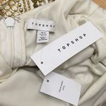 Topshop 10E02QGLD Ivory/Gold Sequin Beaded Mini Party Evening Dress Size 4 Photo 9