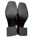 Selected Femme Black Leather Mules Block Heel Square Toe Y2K 90s Vibe Size 9 NEW Photo 8