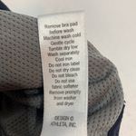 Athleta Triple Dare Racerback Navy Gray White Sports Bra W-120 Size Small Photo 6