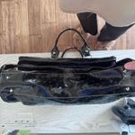 Guess Vintage Y2K 90’s Black Women's Satchel Bag - Ostrich Pattern Photo 8