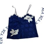 Victoria's Secret Vintage Victoria’s Secret Gold Label Floral Jacquard Camisole with White Orchid Photo 1