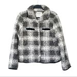 Dylan  Cozy Plaid Sherpa Button Up Jacket Black/White Sold on Evereve Size XS Photo 1
