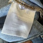 Sézane Sezane Womens Blue Solid High Rise Straight Denim Jeans Cotton Size 28 Photo 3