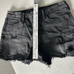 Old Navy Distressed Black Denim Women Shorts O.G. Straight size 8 Photo 5