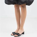 Fendi Flowerland embellished patent leather slide sandal size IT 38.5 US 8.5 Photo 1