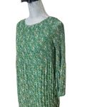 Max Studio  Women’s Sheath MIDI Dress~SMALL~3/4 Sleeve GREEN Floral Poly LINED Photo 3