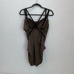 Spanx  Golden Touch One piece Swimsuit size 16 Olive green strappy back Photo 6