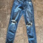 American Eagle Distressed Denim Mom Jean 0 Regular Comfort Stretch Waistband Photo 0