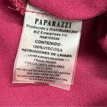 Paparazzi Small Boho Hippy Peasant Flowy Top Blouse Embroidered V-Neck Buttons Viscose Photo 2