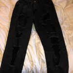 SheIn Black Ripped Denim Jeans Photo 0