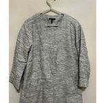 Eileen Fisher Coat Size Small Gray Cotton Capsule Wardrobe Lagenlook Overcoat Photo 1