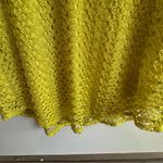 Olivia Blu  Yellow Lace Top with Black Trim Size Large Photo 8