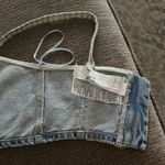 ZARA NWT  denim crop top small Photo 4