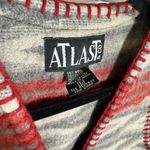 Vintage At Last & Co Vest Wool Blend Southwestern Aztec Wood Buttons Sz L * Size L Photo 1