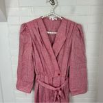 Vintage Scarlett Red Striped Shoulder Pad Jumpsuit Photo 1