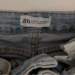 ZARA High Rise Denim Shorts Light Wash Size 4 ** Photo 1