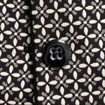 Le Suit Blazer Jacket Black White Print Button Front Professional Jacket Size 6P Photo 9