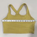 Madewell  Sangria Bra Gingham in Citrus Lime Size Med EUC Photo 6