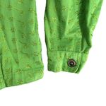 American Vintage Y2K Green Eyelet Embroidered Shirt Jacket Button Down Top Cottagecore Medium Photo 2