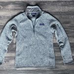 Patagonia Sweater Womens Small Fleece Quarter Zip Better Sweater Gray Photo 2