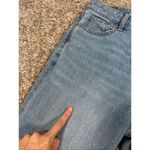 American Eagle Mom Jean Ripped Knees Distressed Denim High Rise Size 2 Blue Photo 16