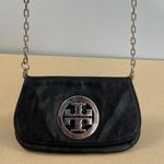 Tory Burch  Leather Clutch/Shoulder Bag with Silver Hardware - Preowned Photo 0