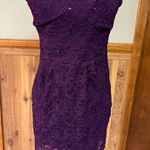 B. Smart Purple lace mini dress Photo 0