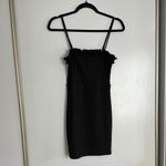 Forever 21 MOVING SALE -  Black Ruffle Top Trim Ribbed Mini Dress Photo 3