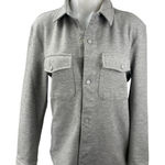 ZARA  Women's Gray Collared Long Sleeve Pockets Button Down Shirt Coat Jacket S Photo 0
