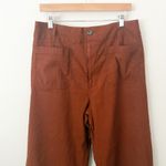 Anthropologie MAEVE x  | The Colette Wide-Leg Pants Linen Viscose Bld. Brown | 33 Photo 2