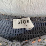 Storia Floral Smocked Cut Out Ling Sleeve Dress Sz Small Photo 5